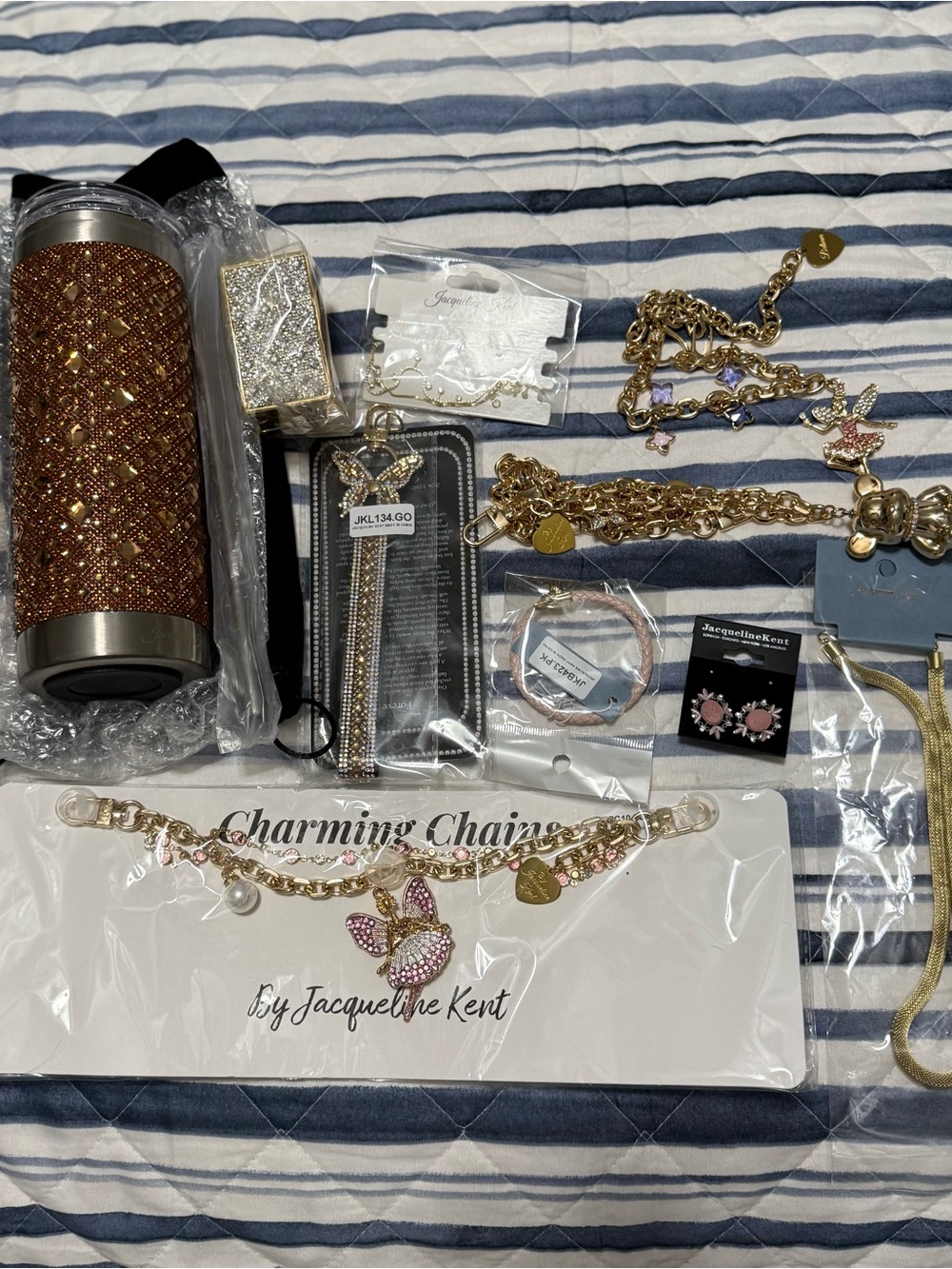 Jacqueline Kent Tumbler and accessories lot all New